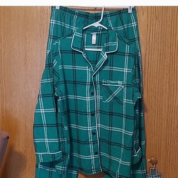 pj pajamas 2 piece current sold out green mens sz large unisex style comfy fit - Picture 11 of 16